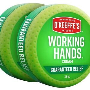 O'Keeffe's Working Hands Hand Cream for Extreme Dryness - 3.4 oz Jar (2 Pack)